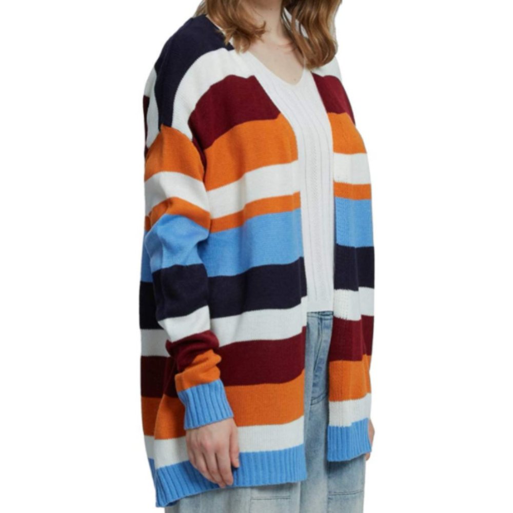 NWT Thick Knit Striped Oversized Cardigan Sweater - Picture 3 of 7